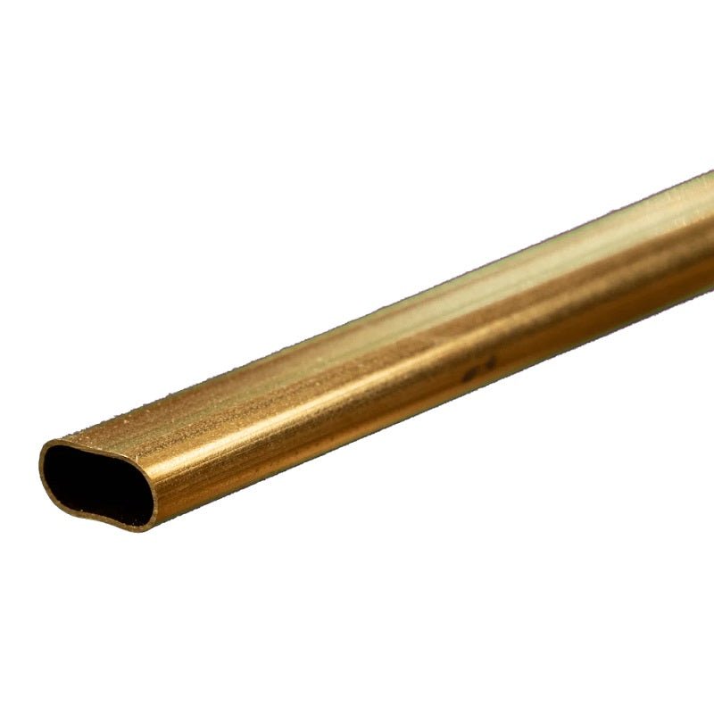 Brass Oval Tube (Large): 0.014" Wall x 12" Long - Dirt Cheap RC SAVING YOU MONEY, ONE PART AT A TIME