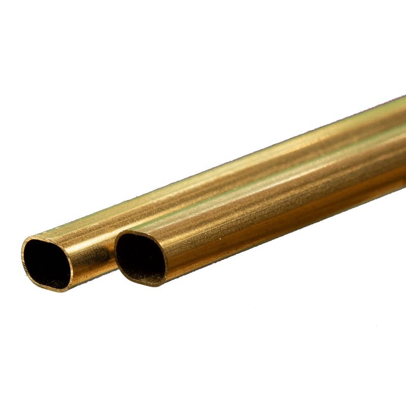 Brass Oval Tube (Small): 0.014" Wall x 12" Long - Dirt Cheap RC SAVING YOU MONEY, ONE PART AT A TIME