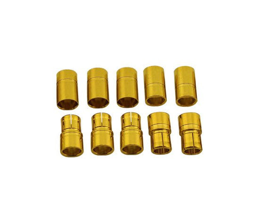 8mm Gold Plated Banana Plugs, Male & Female (5 pair) - Dirt Cheap RC SAVING YOU MONEY, ONE PART AT A TIME