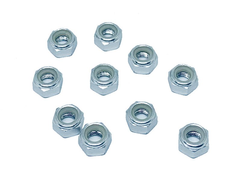 Nylon Lock Nut M5 (10pcs) Silver - Dirt Cheap RC SAVING YOU MONEY, ONE PART AT A TIME