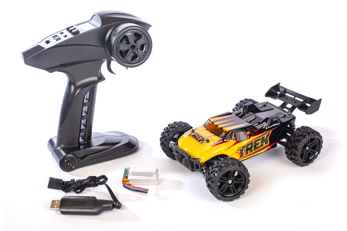 Mini Trek 1/24 RTR Truggy - Yellow - Dirt Cheap RC SAVING YOU MONEY, ONE PART AT A TIME