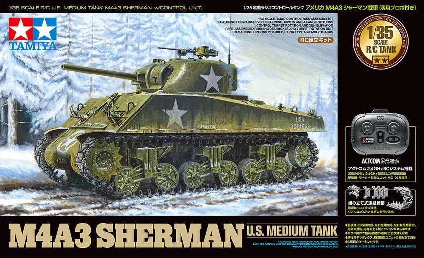 RC 1/35 US Med Tank Kit, M4A3 Sherman - Dirt Cheap RC SAVING YOU MONEY, ONE PART AT A TIME