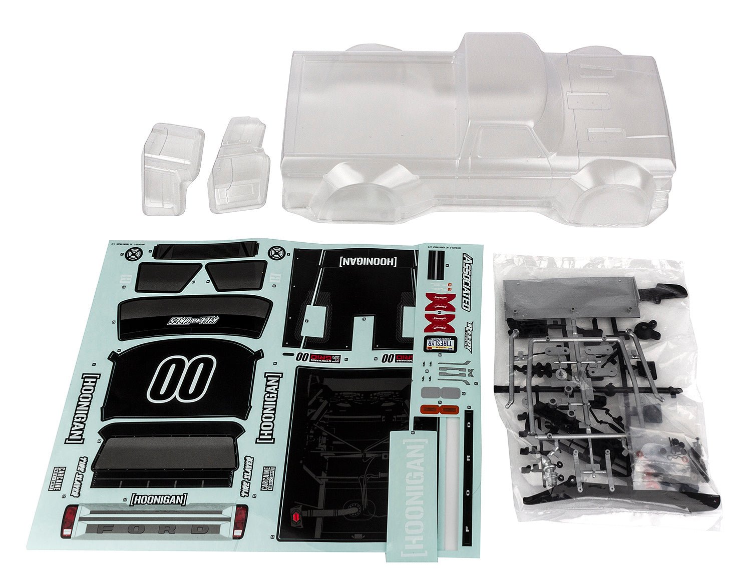 Hoonitruck Body Set, Clear - Dirt Cheap RC SAVING YOU MONEY, ONE PART AT A TIME