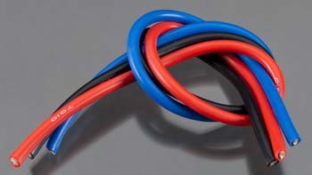 10 Gauge Super Flexible Wire - 1' ea. Black, Red, Blue - Dirt Cheap RC SAVING YOU MONEY, ONE PART AT A TIME