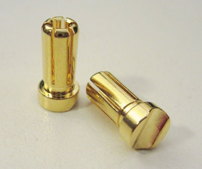 5mm Male Short Light Bullets (pr.) Gold 13mm - Dirt Cheap RC SAVING YOU MONEY, ONE PART AT A TIME