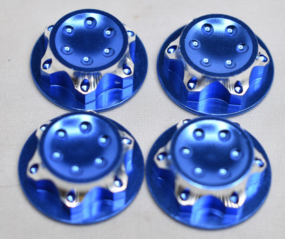 For ARRMA OR TRAXXAS 17mm HEX Nut Aluminum Wheel Hub Covers Set of 4 - Dirt Cheap RC SAVING YOU MONEY, ONE PART AT A TIME