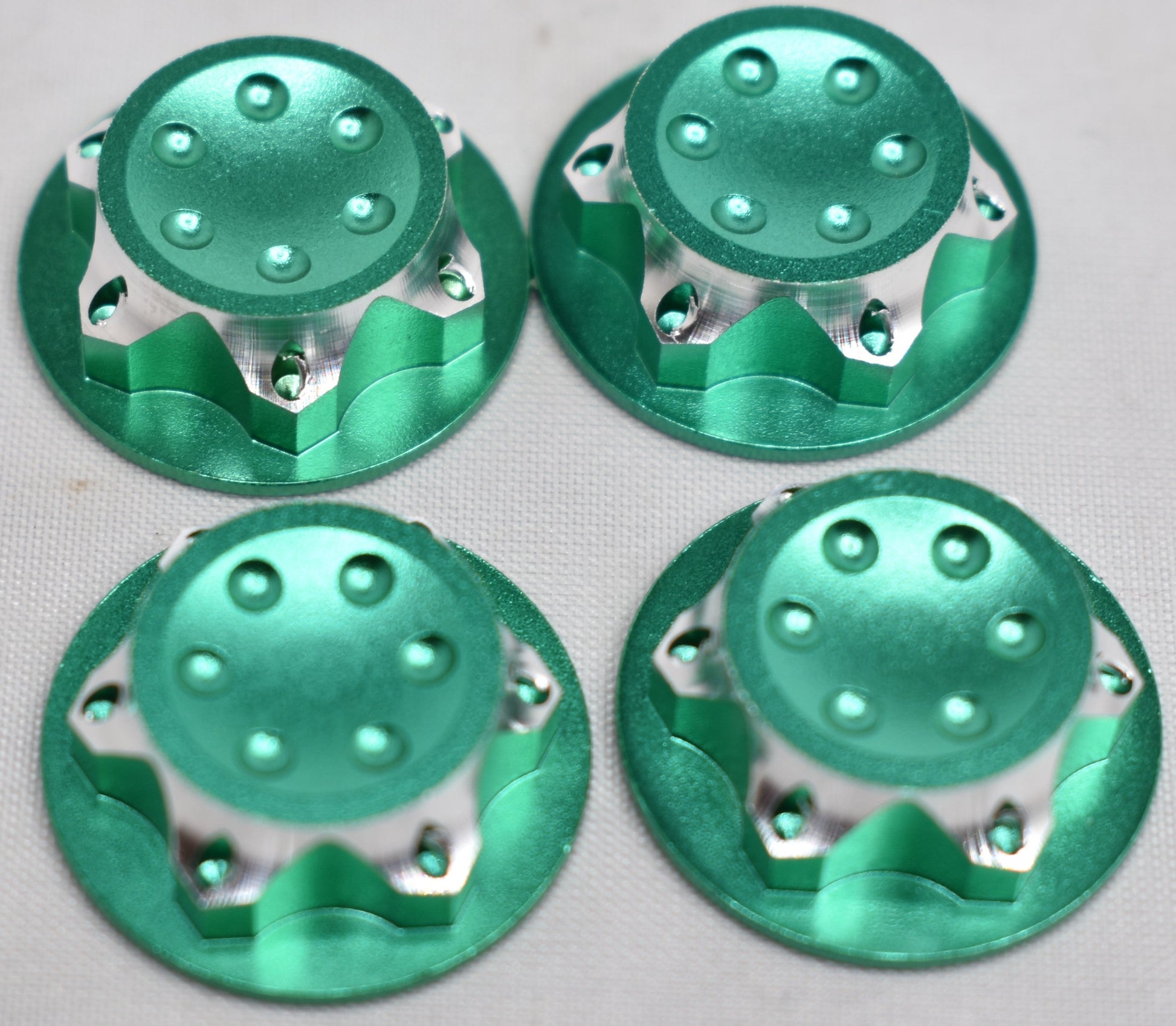 For ARRMA OR TRAXXAS 17mm HEX Nut Aluminum Wheel Hub Covers Set of 4 - Dirt Cheap RC SAVING YOU MONEY, ONE PART AT A TIME