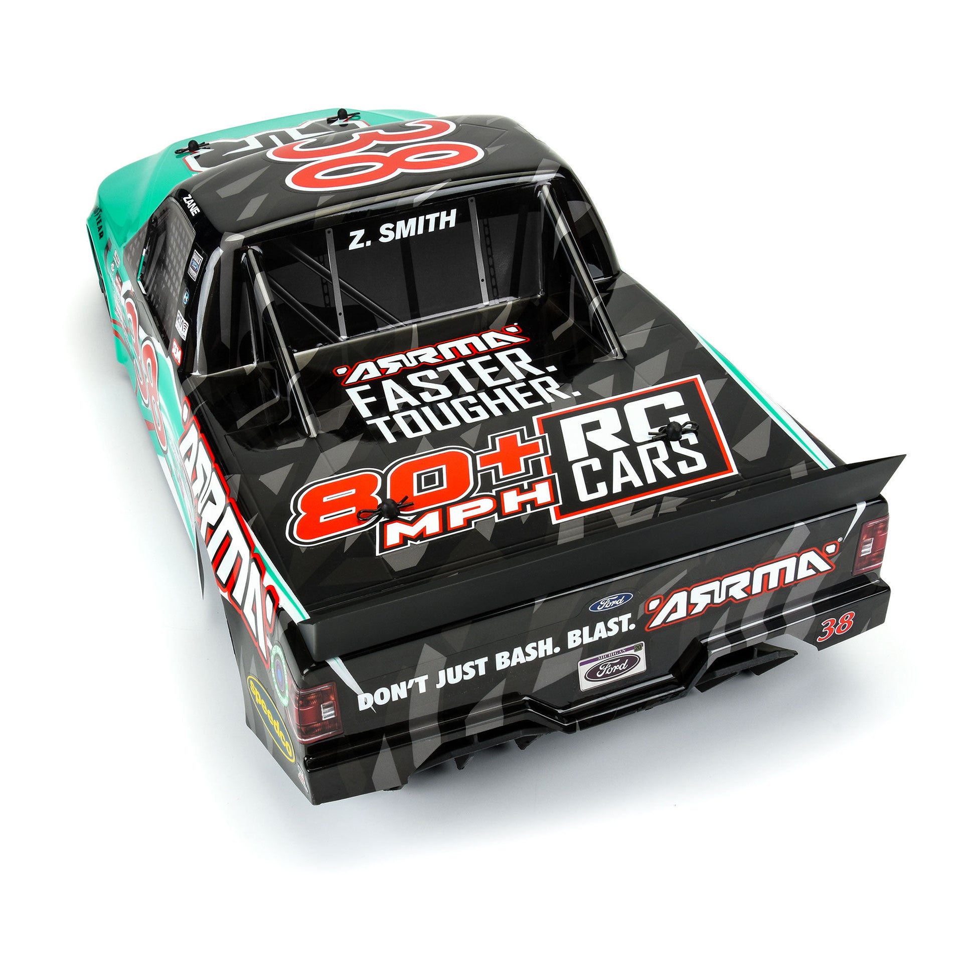 1/7 2023 NASCAR Ford F-150 No.38 Truck LE Body (Teal): Infraction 6S - Dirt Cheap RC SAVING YOU MONEY, ONE PART AT A TIME