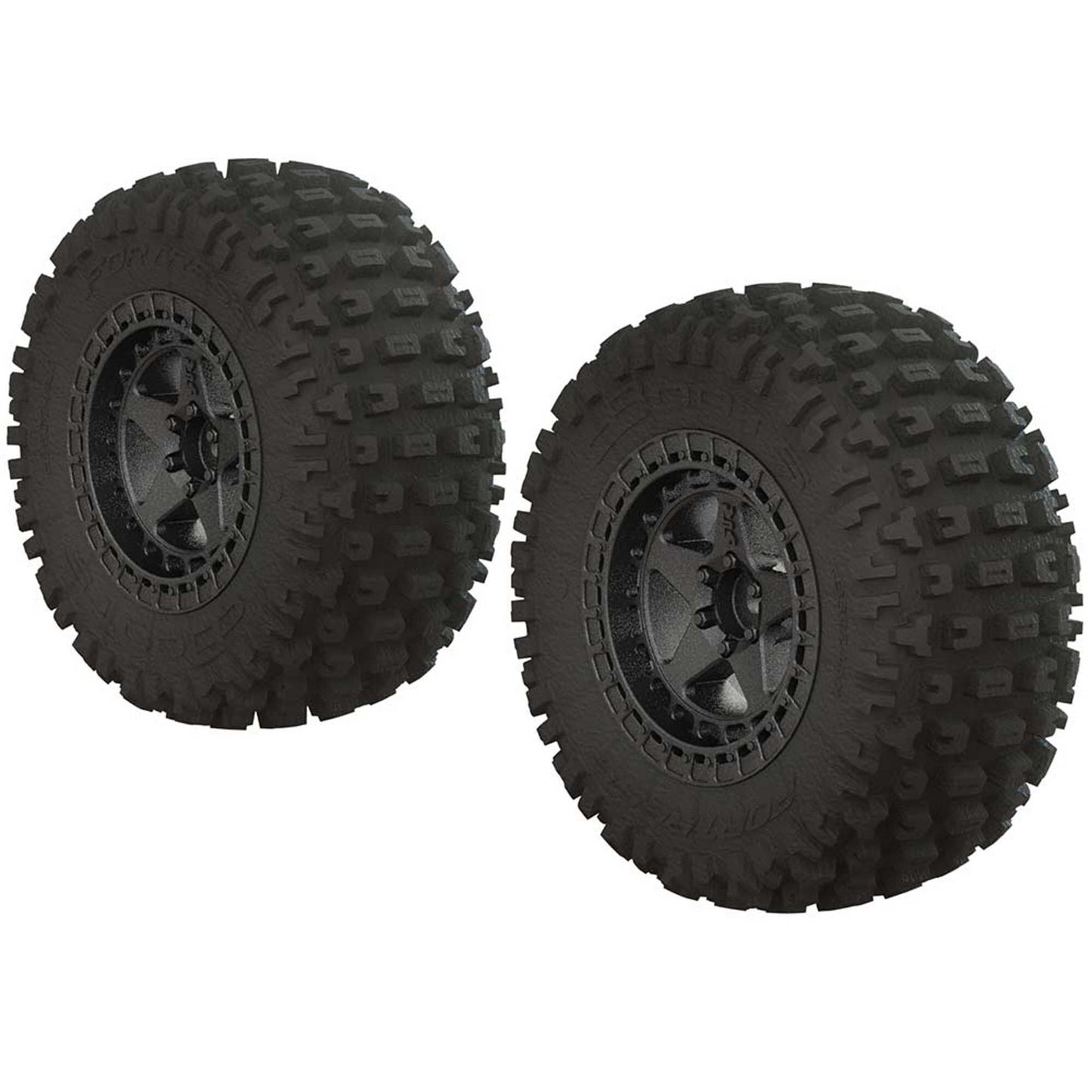 1/10 dBoots Fortress SC 2.2/3.0 Pre-Mounted Tires, 14mm Hex, Black Chrome (2) - Dirt Cheap RC SAVING YOU MONEY, ONE PART AT A TIME