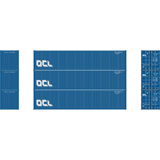 N 40' Corrugated Low-Cube Container, OCLU #1 (3) - Dirt Cheap RC SAVING YOU MONEY, ONE PART AT A TIME