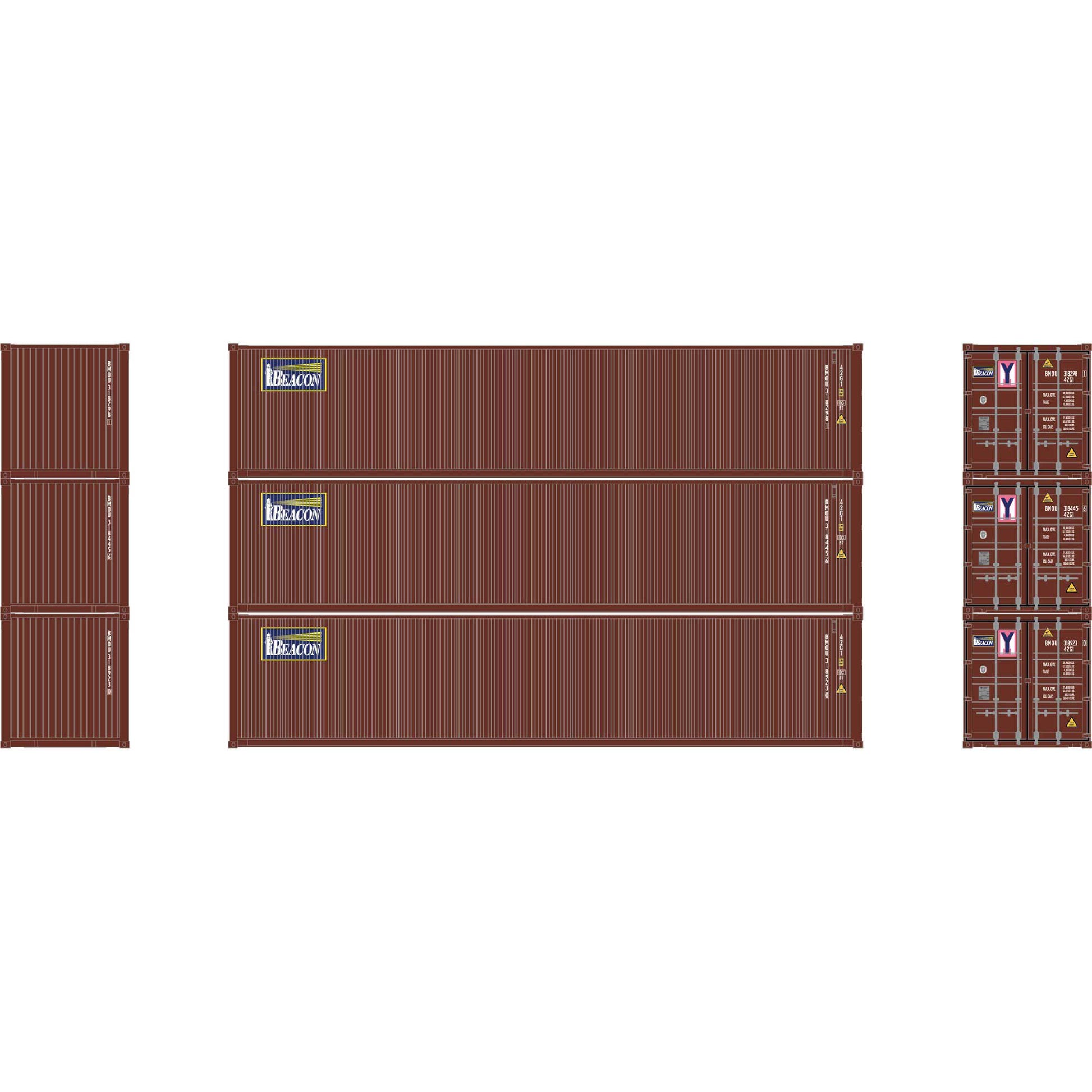 N 40' Corrugated Low-Cube Container, Beacon #1 (3) - Dirt Cheap RC SAVING YOU MONEY, ONE PART AT A TIME