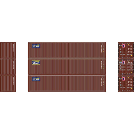 N 40' Corrugated Low-Cube Container, Beacon #1 (3) - Dirt Cheap RC SAVING YOU MONEY, ONE PART AT A TIME