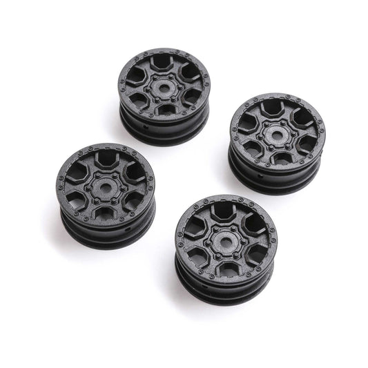 1.0 Ford Bronco Wheel, Black (4): SCX24 - Dirt Cheap RC SAVING YOU MONEY, ONE PART AT A TIME