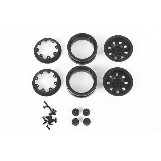 1.9 Raceline Monster Beadlock Wheels, Black (2) - Dirt Cheap RC SAVING YOU MONEY, ONE PART AT A TIME