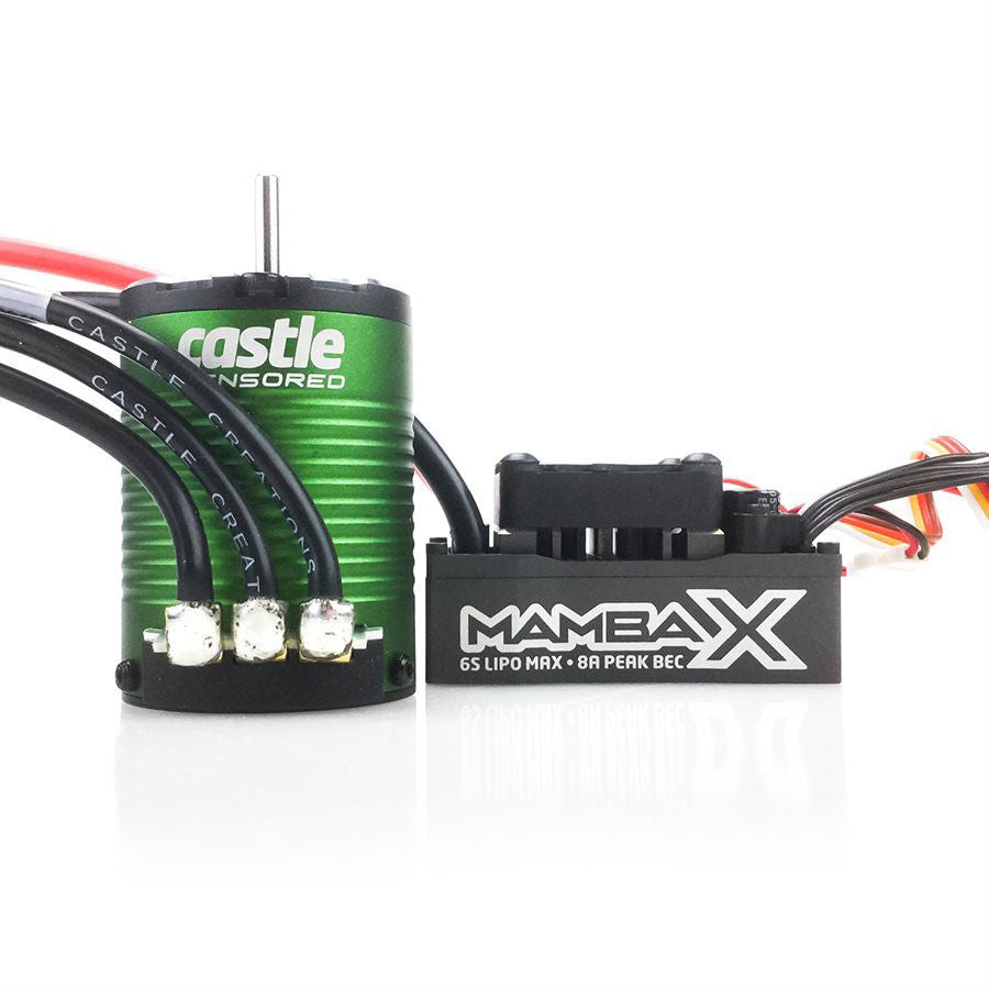 1/10 Mamba X Waterproof ESC/1406-6900Kv Sensored Brushless Motor Combo: 4mm Bullet - Dirt Cheap RC SAVING YOU MONEY, ONE PART AT A TIME