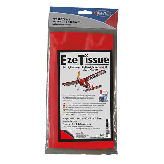 Red EZE Tissue, 30"x20" (5) - Dirt Cheap RC SAVING YOU MONEY, ONE PART AT A TIME