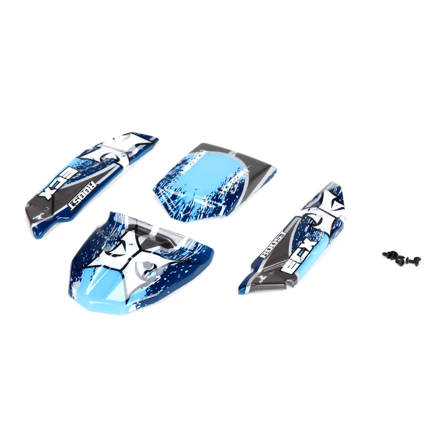 1/24 Body Set, Decorated, Blue/Grey: Roost - Dirt Cheap RC SAVING YOU MONEY, ONE PART AT A TIME