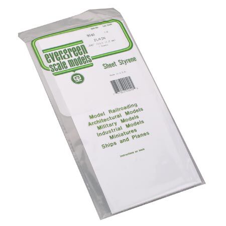 White Sheet .040 x 6 x 12 (2) - Dirt Cheap RC SAVING YOU MONEY, ONE PART AT A TIME