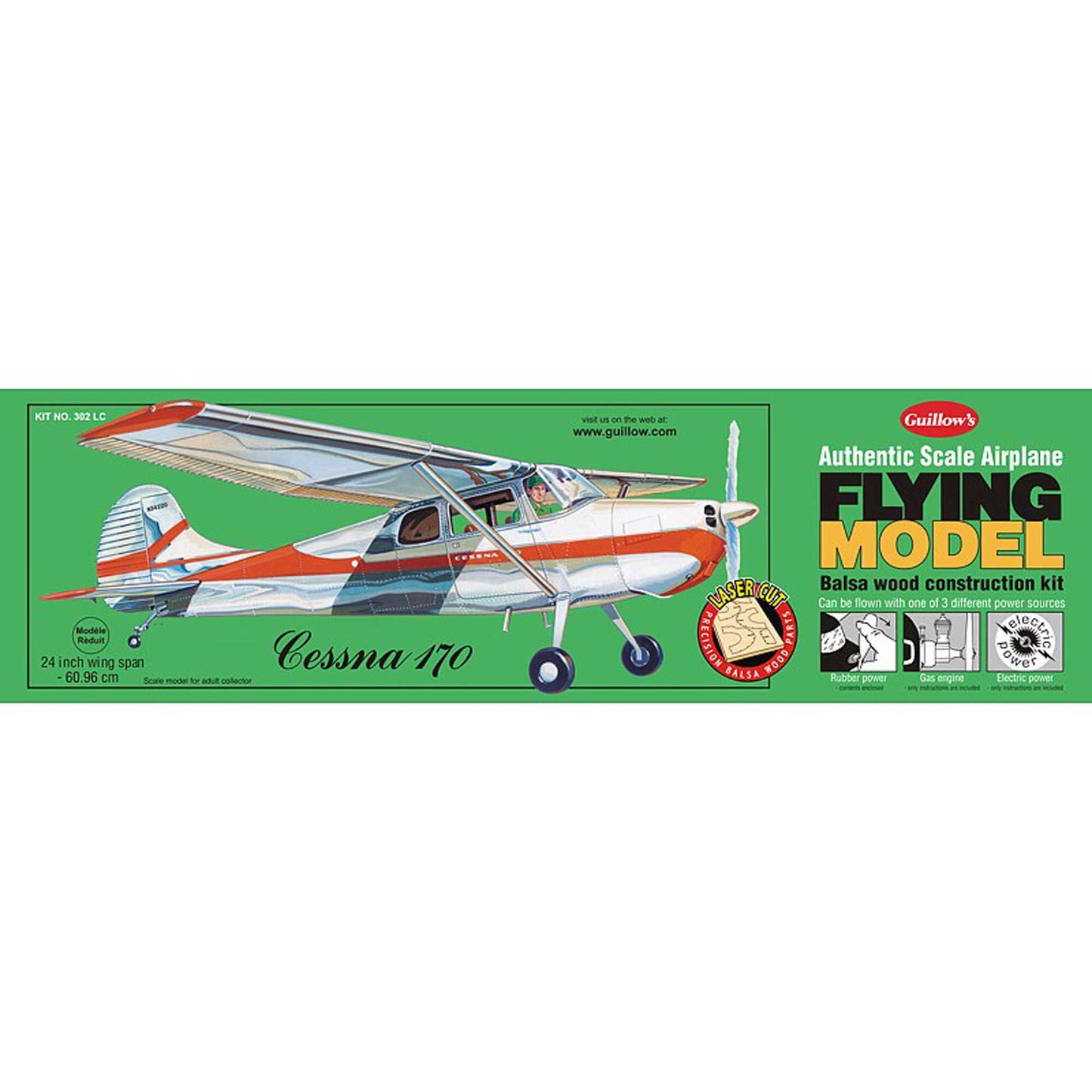 1/18 Cessna 170 Laser Cut Kit, 24" - Dirt Cheap RC SAVING YOU MONEY, ONE PART AT A TIME