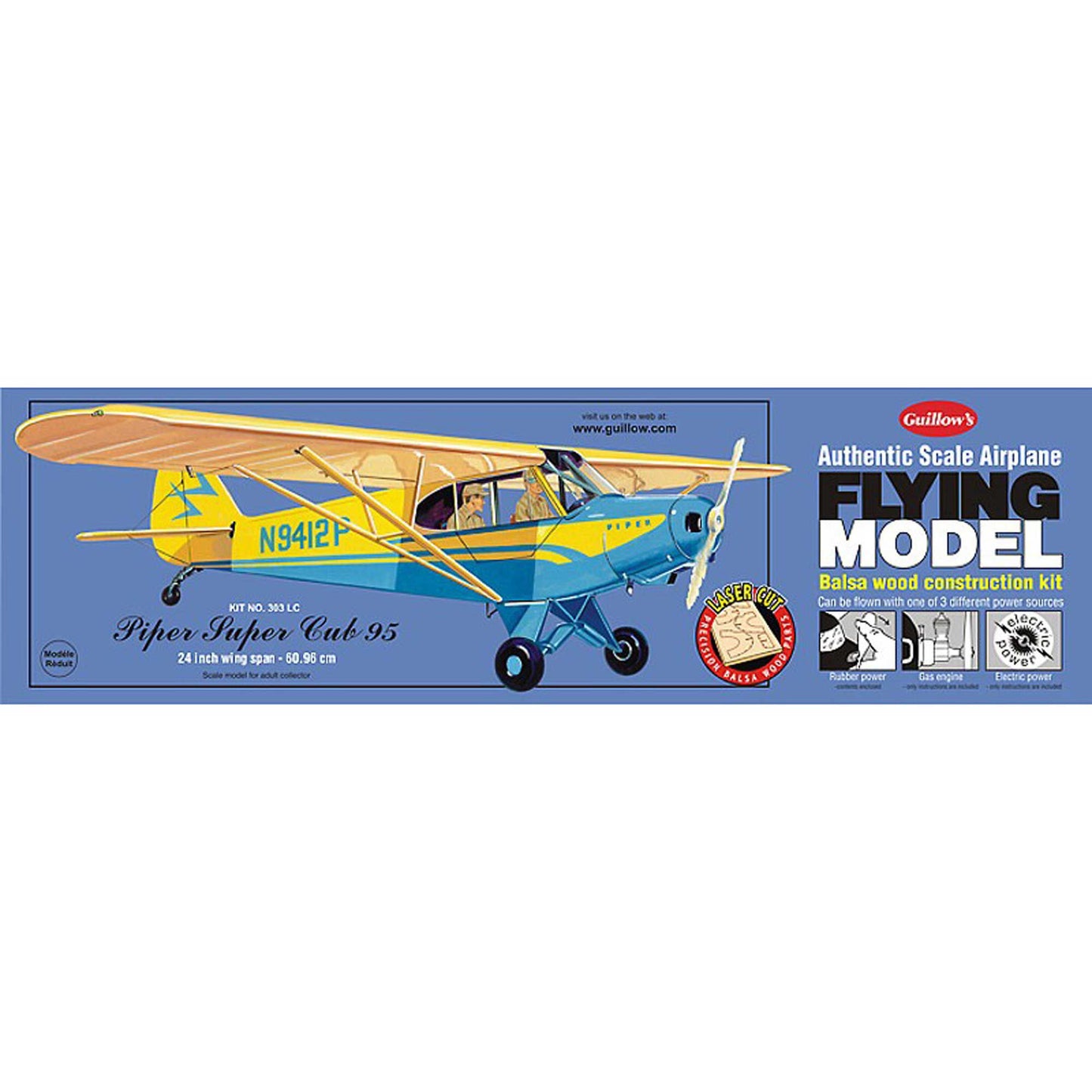 Piper Cub 95 Laser Cut Kit, 24" - Dirt Cheap RC SAVING YOU MONEY, ONE PART AT A TIME