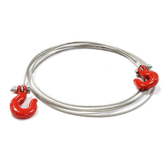 Cable and Hook Set, Red: 1/10 Scale Crawler - Dirt Cheap RC SAVING YOU MONEY, ONE PART AT A TIME