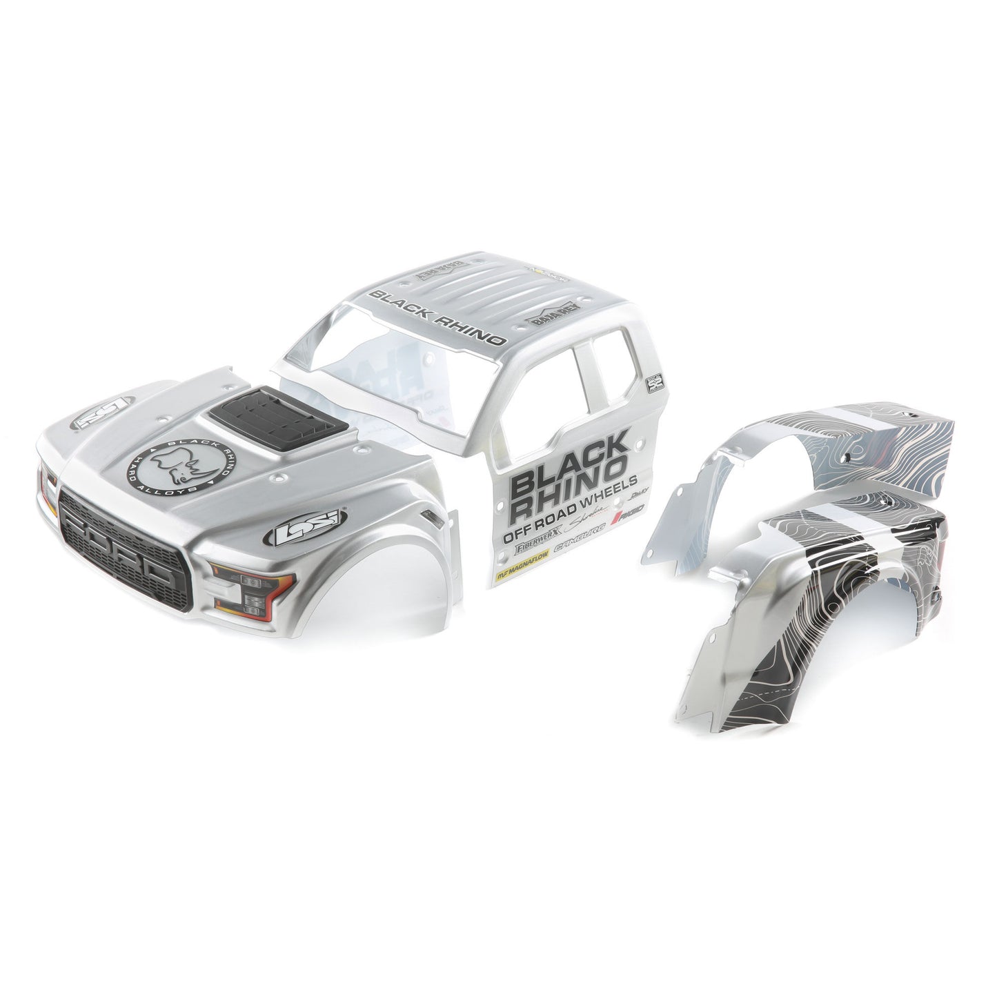 Black Rhino Wheels Ford Raptor Body Set:  Baja Rey - Dirt Cheap RC SAVING YOU MONEY, ONE PART AT A TIME