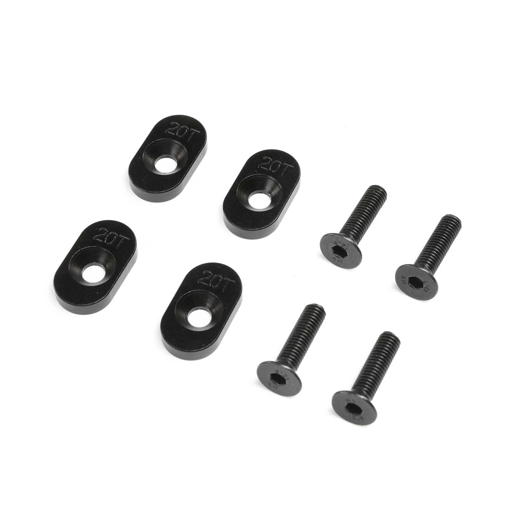 Engine Mount Insert & Screws 20T, Black(4): DBXL 2.0 - Dirt Cheap RC SAVING YOU MONEY, ONE PART AT A TIME