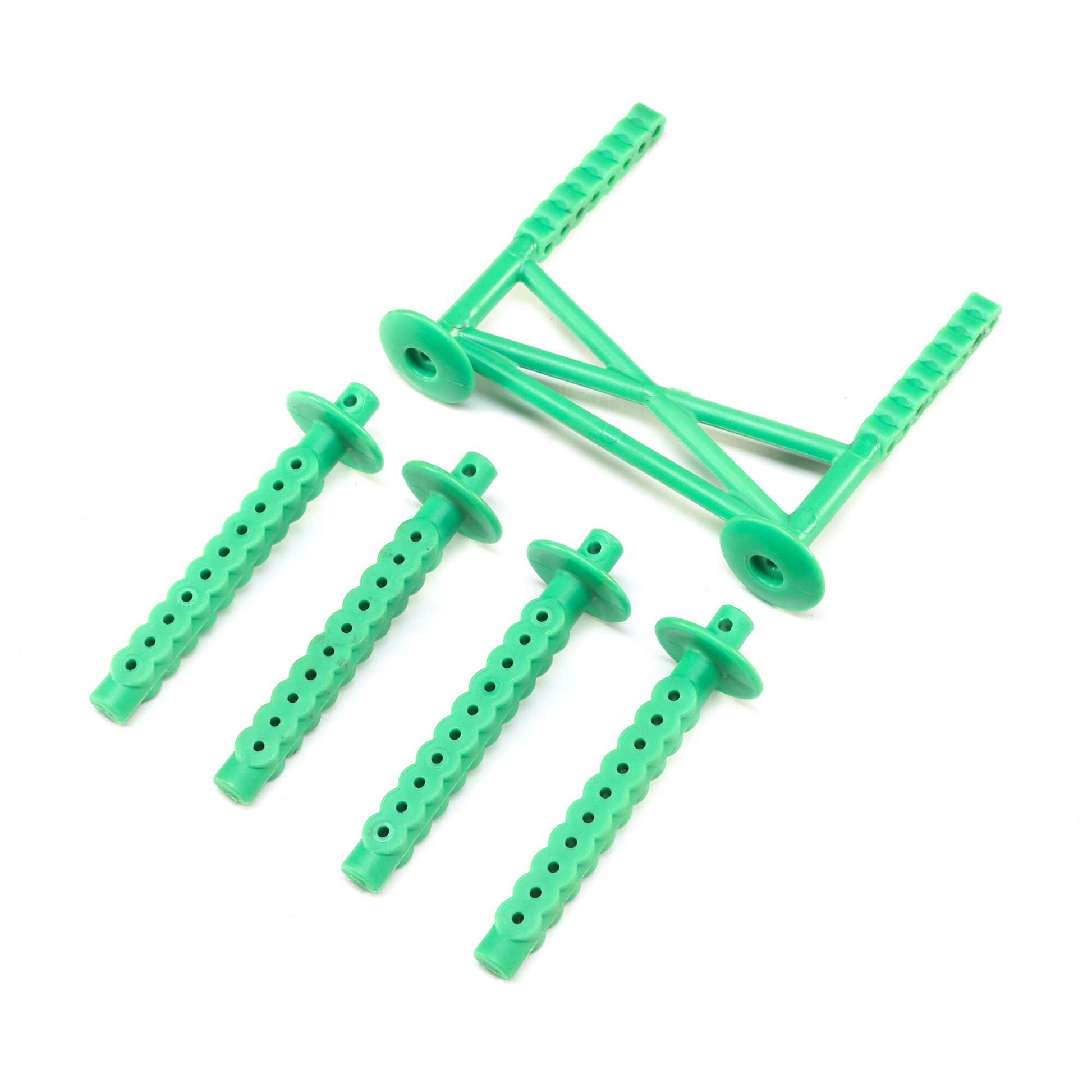 Rear Body Support and Body Posts, Green: LMT - Dirt Cheap RC SAVING YOU MONEY, ONE PART AT A TIME