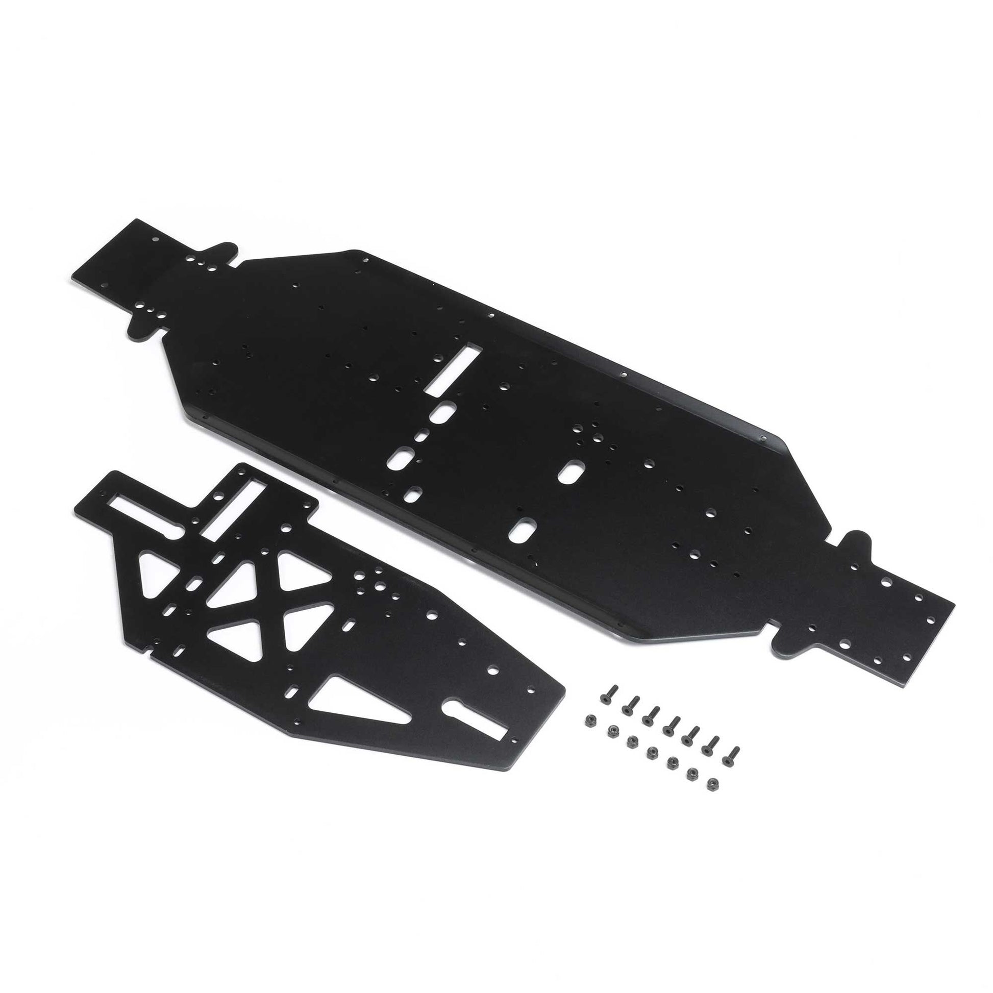 Chassis with Brace Plate, 4mm, Black: DBXL 2.0 - Dirt Cheap RC SAVING YOU MONEY, ONE PART AT A TIME