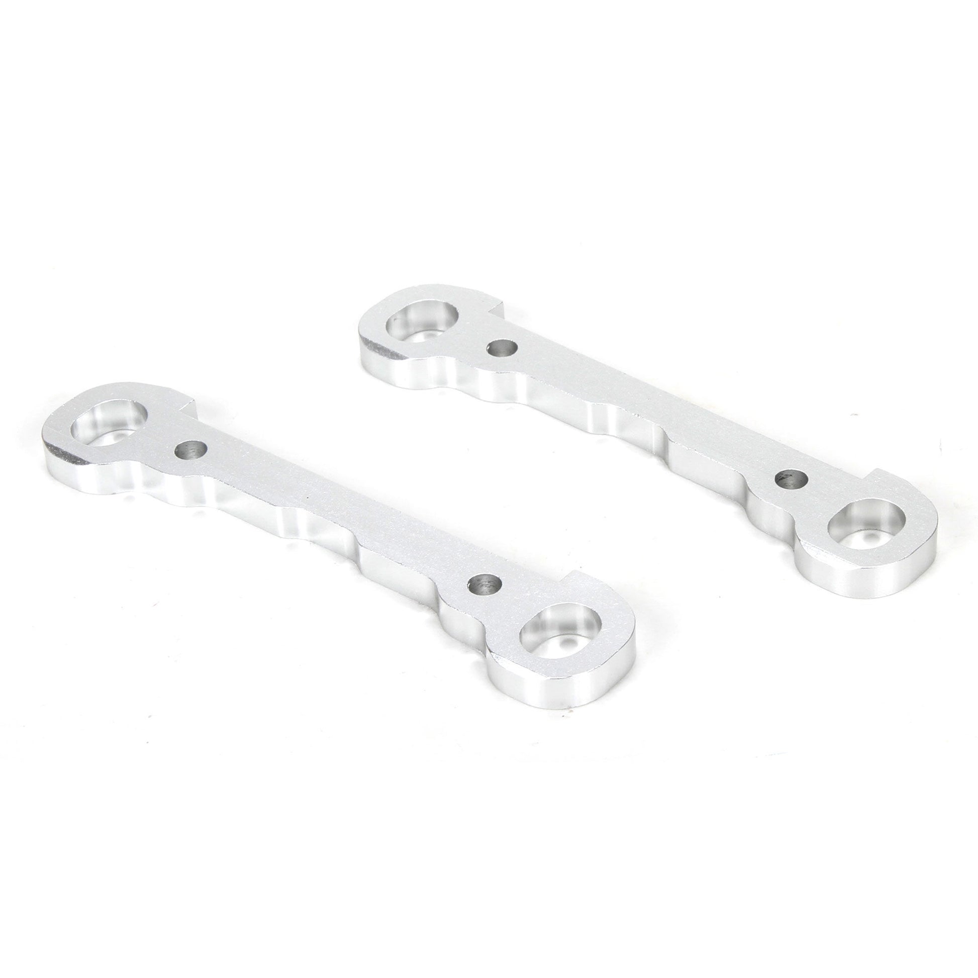 Front Hinge Pin Braces, Aluminum, Silver (2): MTXL - Dirt Cheap RC SAVING YOU MONEY, ONE PART AT A TIME