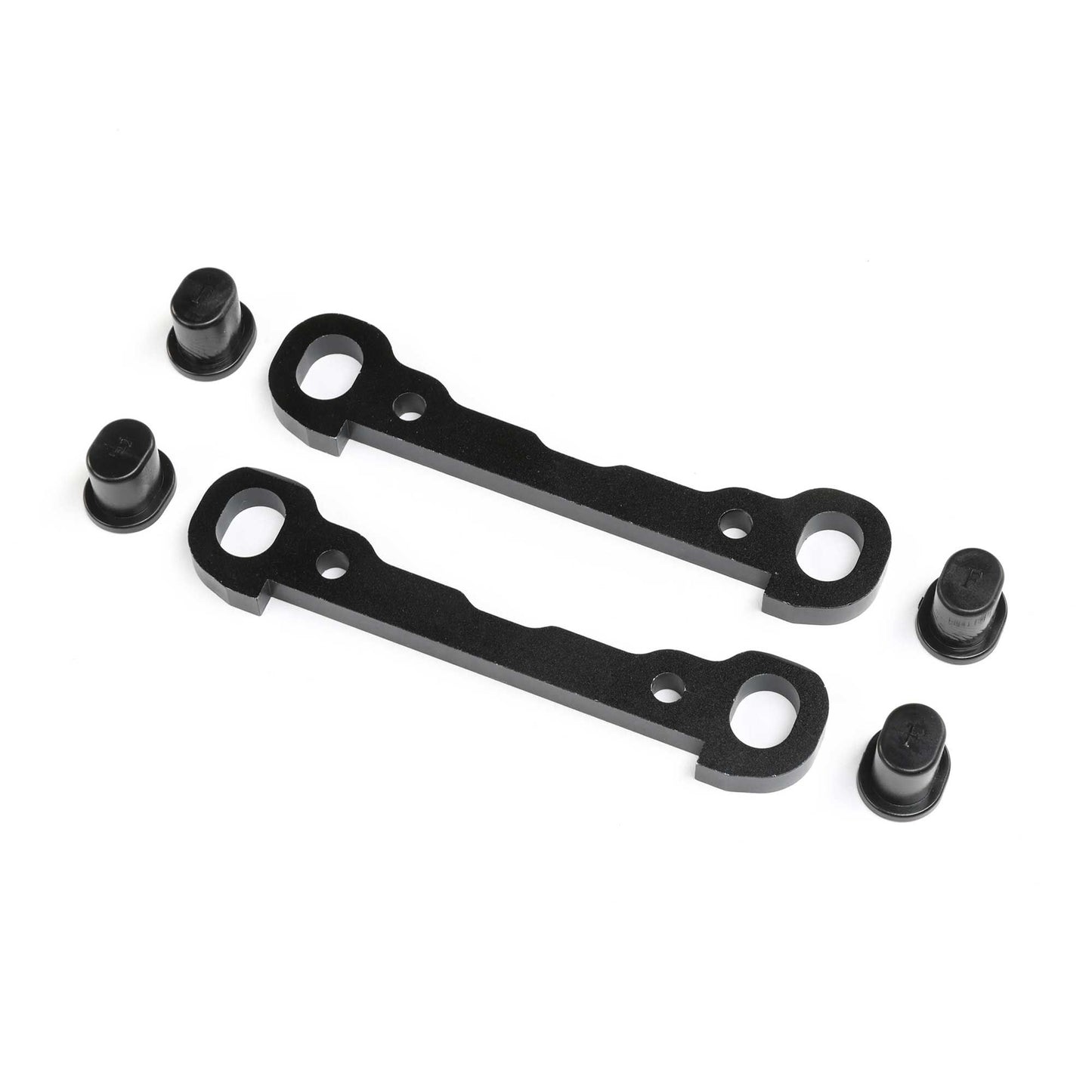 Front Hinge Pin Braces, Black: DBXL 2.0 - Dirt Cheap RC SAVING YOU MONEY, ONE PART AT A TIME