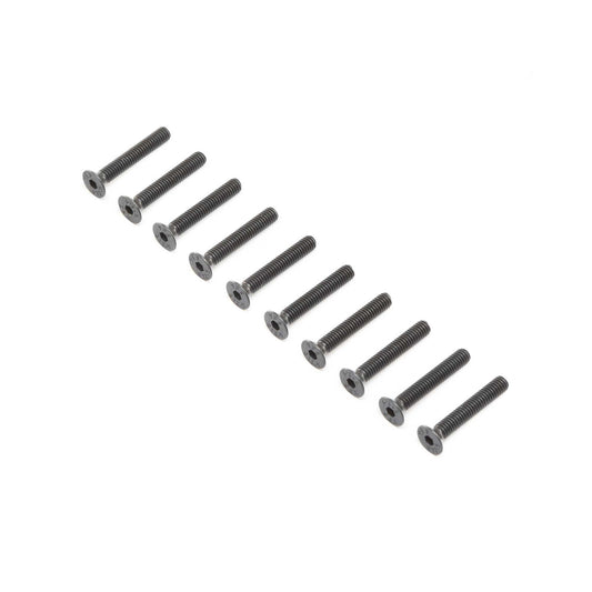 Flat Head Screws, Steel, Black Oxide, M4 x 25mm (10) - Dirt Cheap RC SAVING YOU MONEY, ONE PART AT A TIME