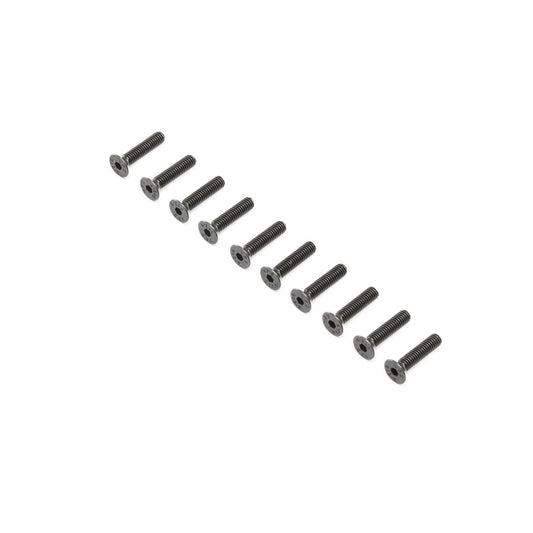 Flat Head Screws, Steel, Black Oxide, M4 x 18mm (10) - Dirt Cheap RC SAVING YOU MONEY, ONE PART AT A TIME