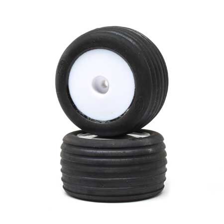 Directional Tires, FR, Mntd, Wht (2): Mini-T 2.0 - Dirt Cheap RC SAVING YOU MONEY, ONE PART AT A TIME