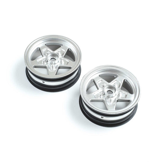 Front Wheel, Satin Chrome (2): 22S Drag - Dirt Cheap RC SAVING YOU MONEY, ONE PART AT A TIME