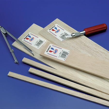 Balsa Strips 3/32 x 1/4 x 36 (30) - Dirt Cheap RC SAVING YOU MONEY, ONE PART AT A TIME