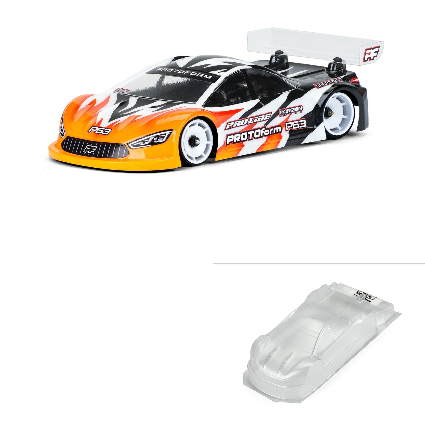 1/28 P63 Light Weight Clear Body: Mini-Z & 1/28 Chassis (98mm WB) - Dirt Cheap RC SAVING YOU MONEY, ONE PART AT A TIME