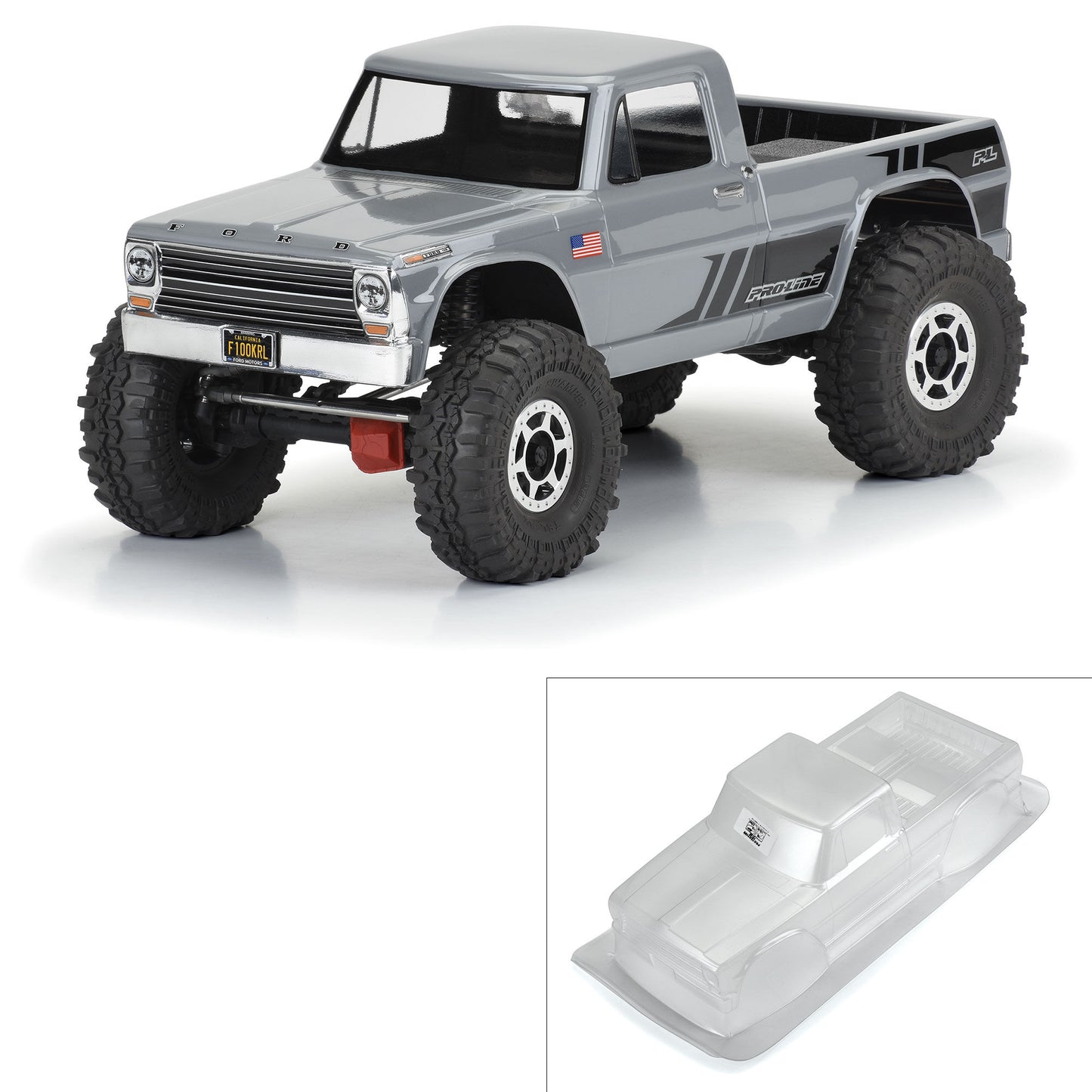 1/10 1967 Ford F-100 Clear Body 12.3" (313mm) Wheelbase Crawlers - Dirt Cheap RC SAVING YOU MONEY, ONE PART AT A TIME