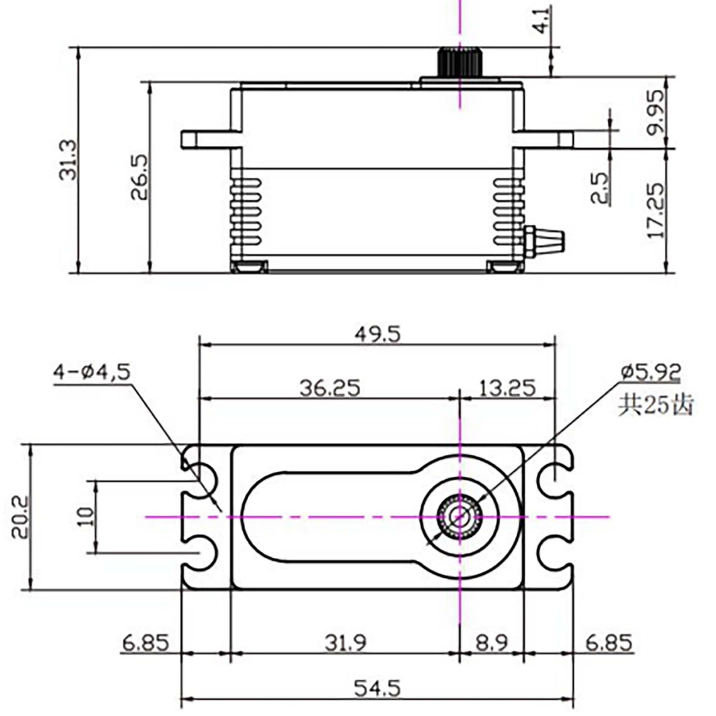 RAW 400 LP Black Fully Programmable Waterproof Servo - Dirt Cheap RC SAVING YOU MONEY, ONE PART AT A TIME