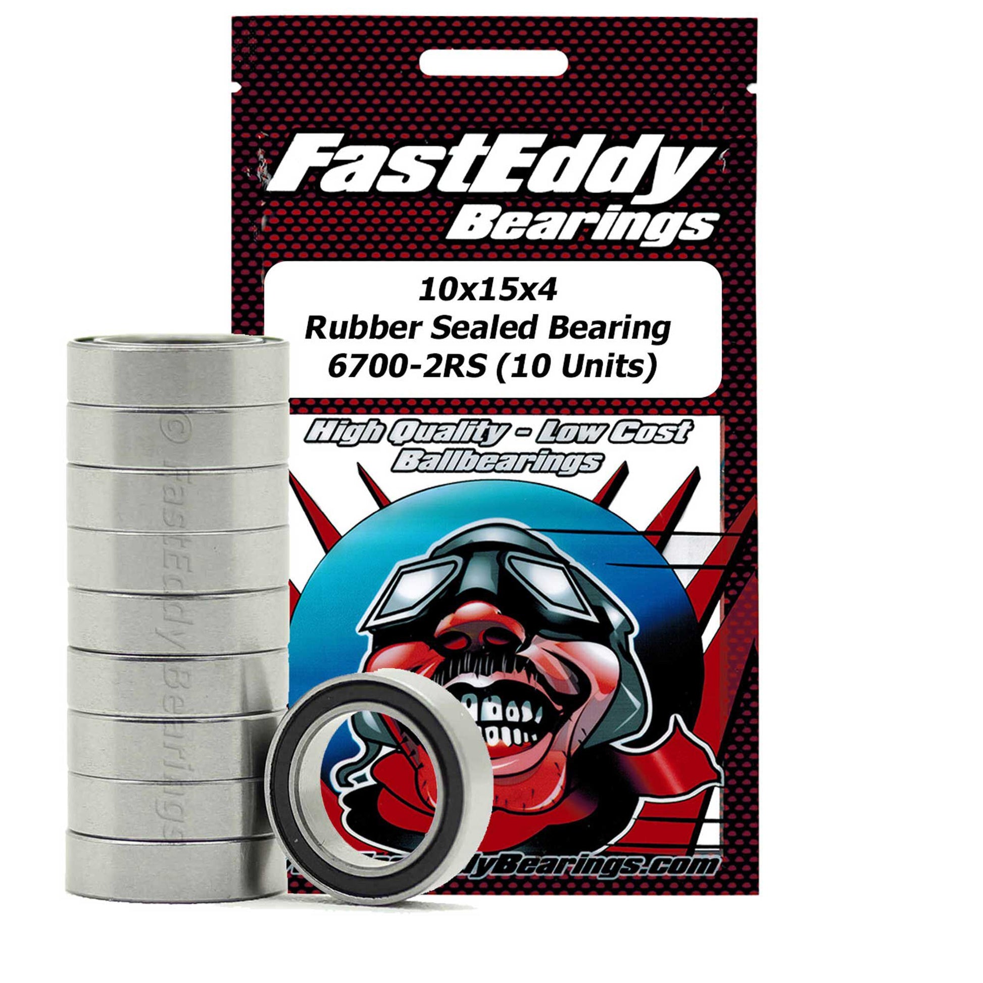 10x15x4 Rubber Sealed Bearing, 6700-2RS (10) - Dirt Cheap RC SAVING YOU MONEY, ONE PART AT A TIME