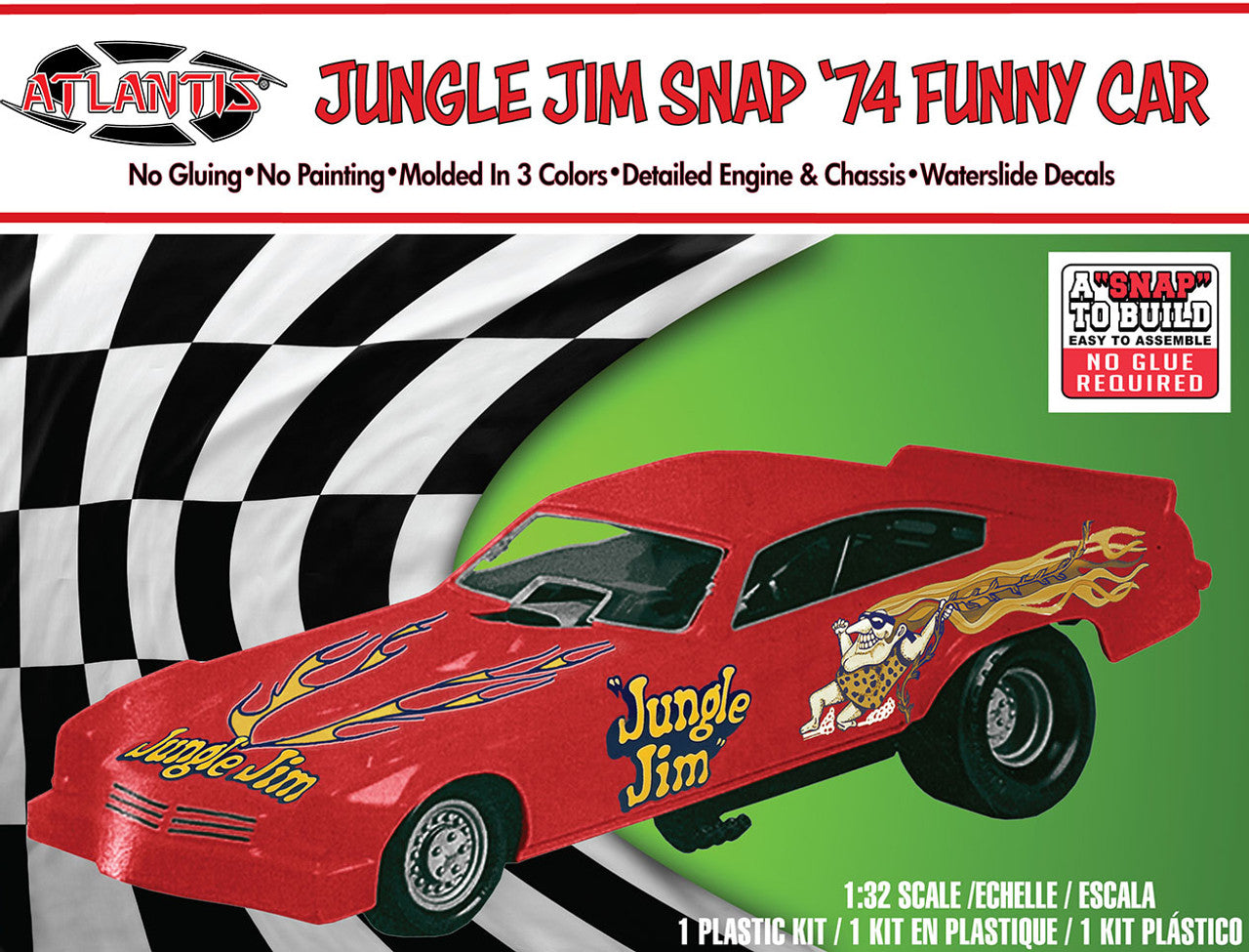 1/32 Snap Jungle Jim Vega Funny Car Plastic Model Kit - Dirt Cheap RC SAVING YOU MONEY, ONE PART AT A TIME