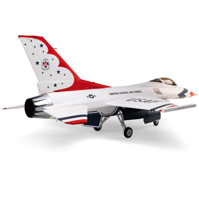 E-flite EFL87950 F-16 Thunderbird 80mm EDF Jet BNF Basic with ASX3 and Safe Select - Dirt Cheap RC SAVING YOU MONEY, ONE PART AT A TIME