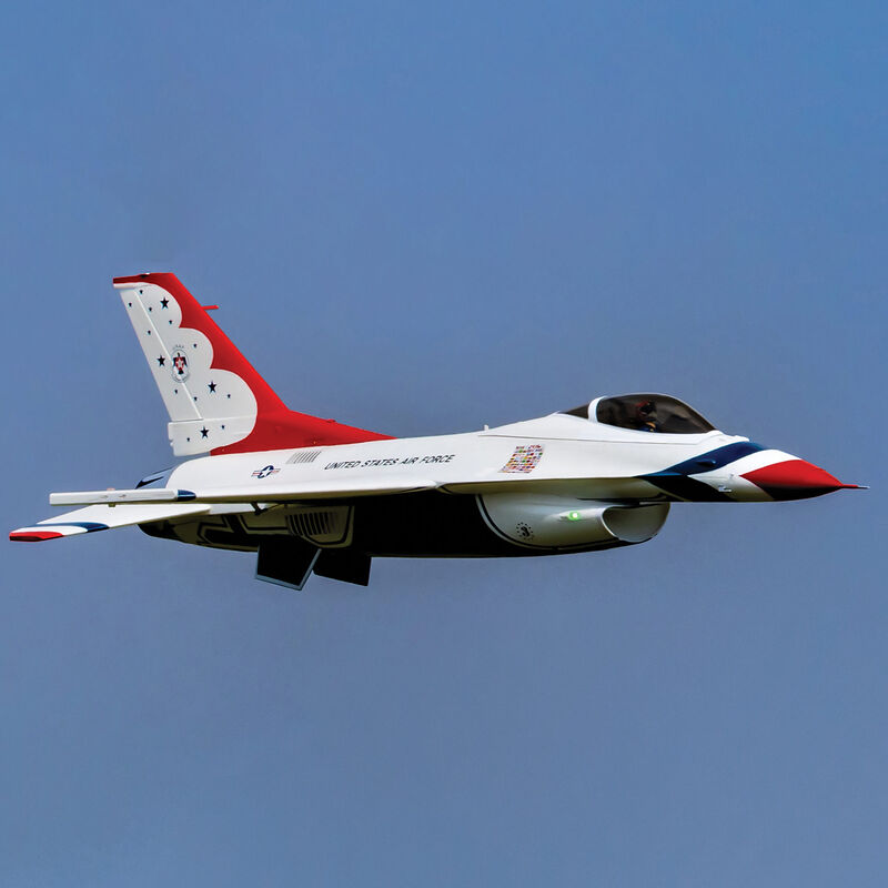 E-flite EFL87950 F-16 Thunderbird 80mm EDF Jet BNF Basic with ASX3 and Safe Select - Dirt Cheap RC SAVING YOU MONEY, ONE PART AT A TIME