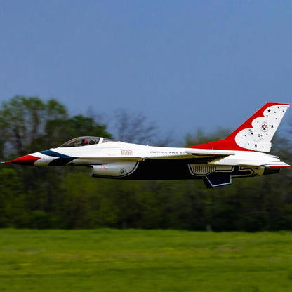 E-flite EFL87950 F-16 Thunderbird 80mm EDF Jet BNF Basic with ASX3 and Safe Select - Dirt Cheap RC SAVING YOU MONEY, ONE PART AT A TIME