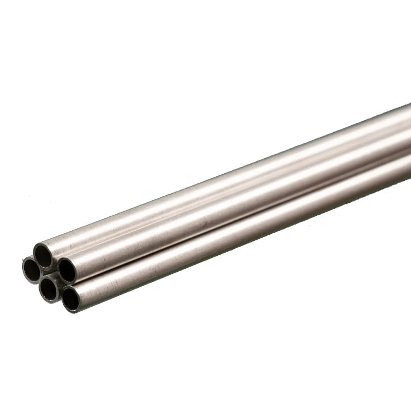 K & S Metals - Round Aluminum Tube: 5/32" OD x 0.014" Wall x 36" Long