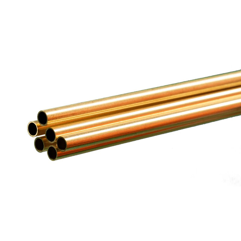 K & S Metals - Round Brass Tube: 3/16" OD x 0.014" Wall x 36" Long