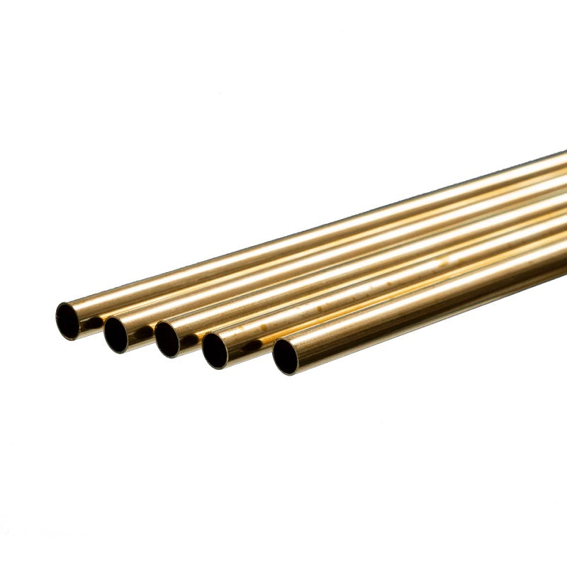 K & S Metals - Round Brass Tube: 9/32" OD x 0.014" Wall x 36" Long