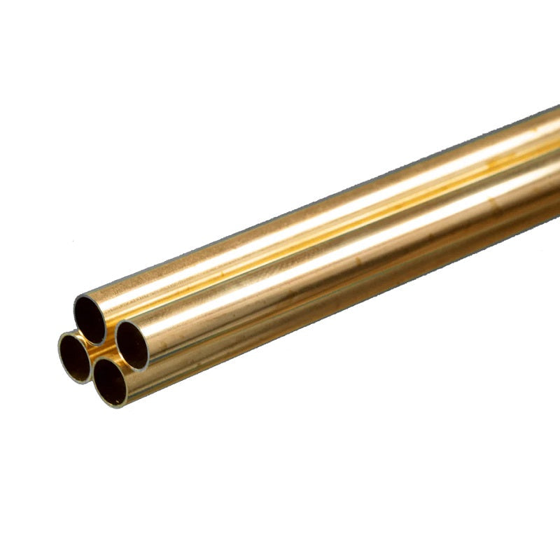 K & S Metals - Round Brass Tube: 5/16" OD x 0.014" Wall x 36" Long