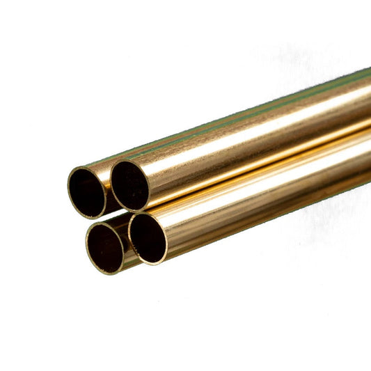 K & S Metals - Round Brass Tube: 11/32" OD x 0.014" Wall x 36" Long