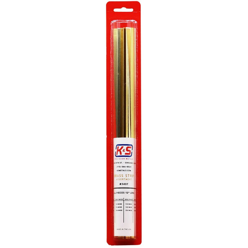 K & S Metals - Brass Strip Assortment